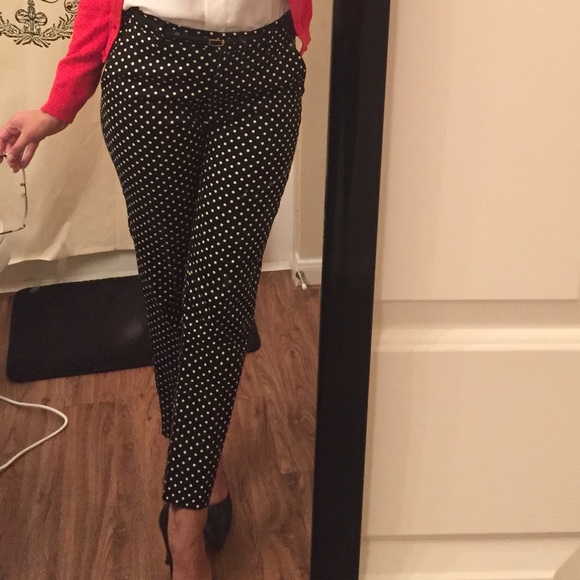 H&M Black Polka Dot Pants - Picture 1 of 4